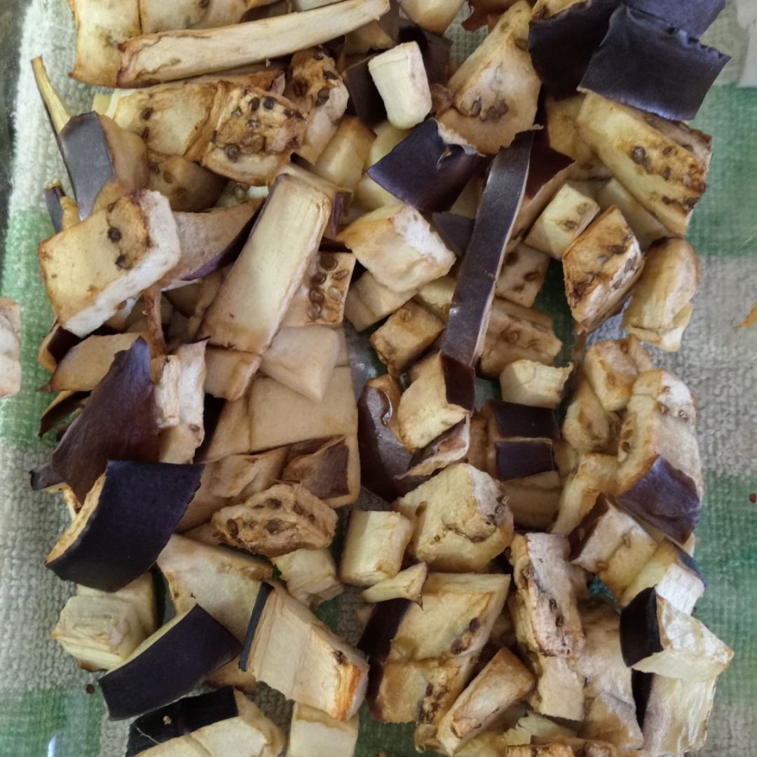 Pisto con arroz 🌾 y salsa de tomate🍅 Paso 1