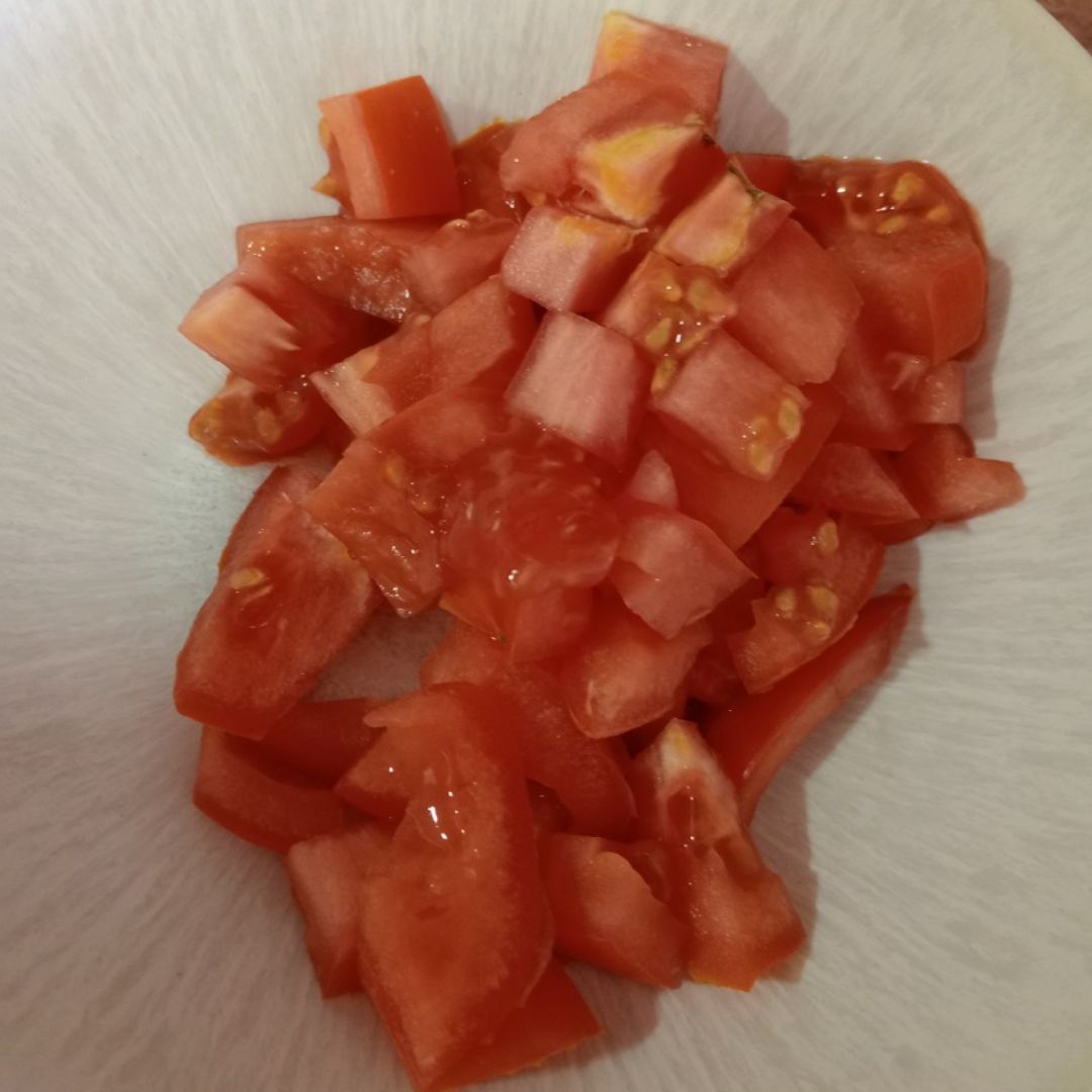 Pisto con arroz 🌾 y salsa de tomate🍅 Paso 4