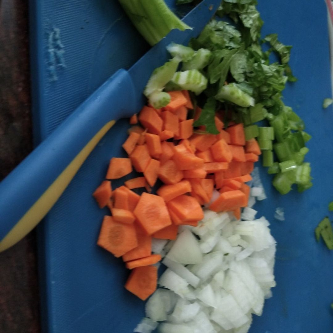 Ñoquis de calabaza con salsa ragú  Paso 0