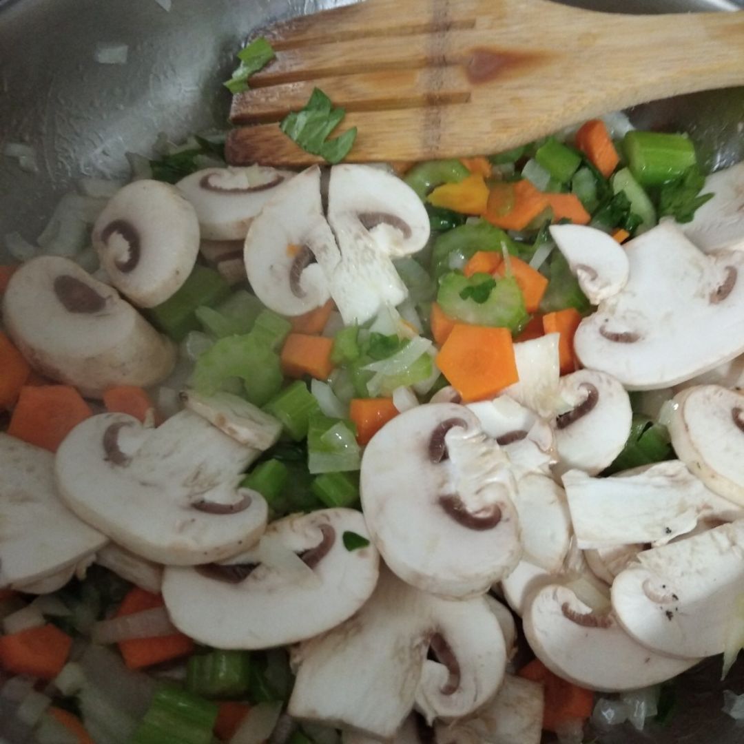 Ñoquis de calabaza con salsa ragú  Paso 1