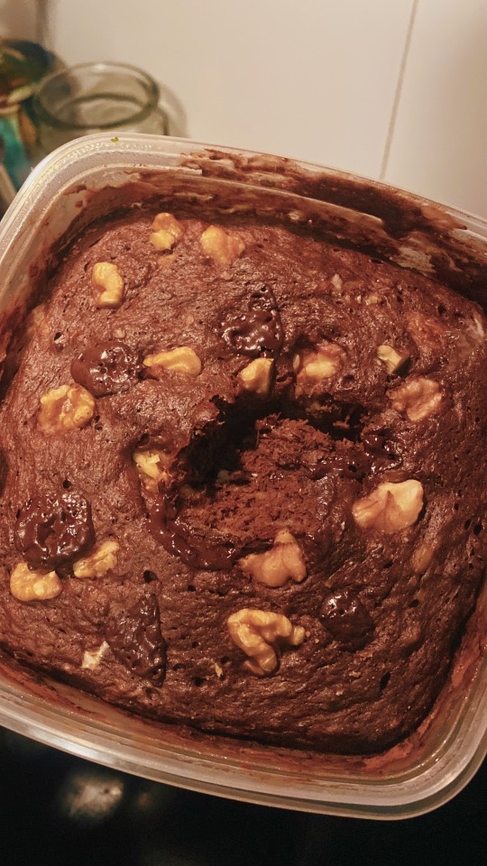 Brownie de plátano en 2’ Brownie de plátano en 2’