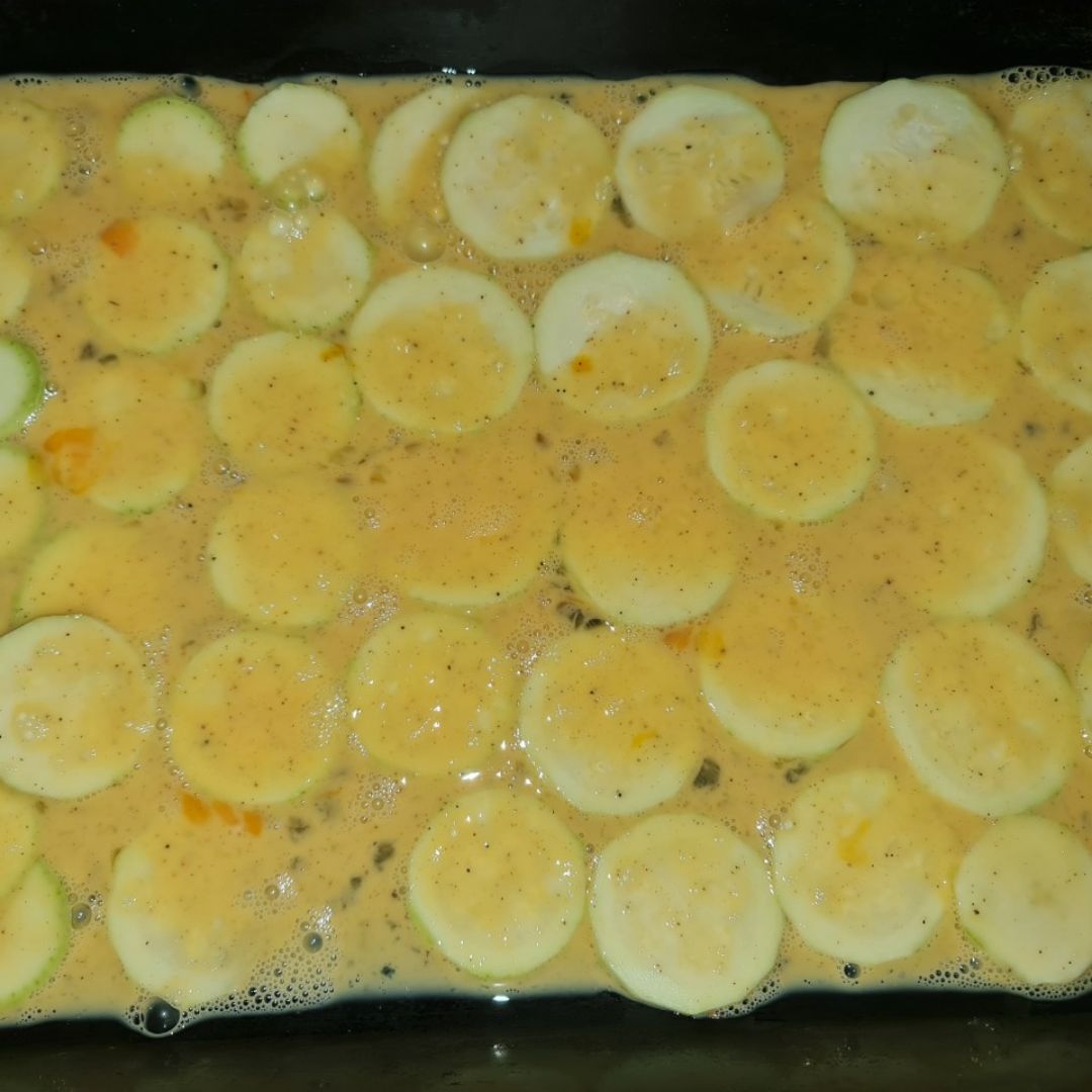 Brazo de calabacin y pollo. Paso 0 Brazo de calabacin y pollo. Paso 0