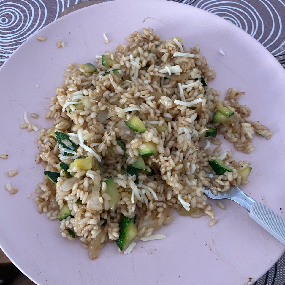 Arroz con soja, calabacín y cebolla 🍚😍