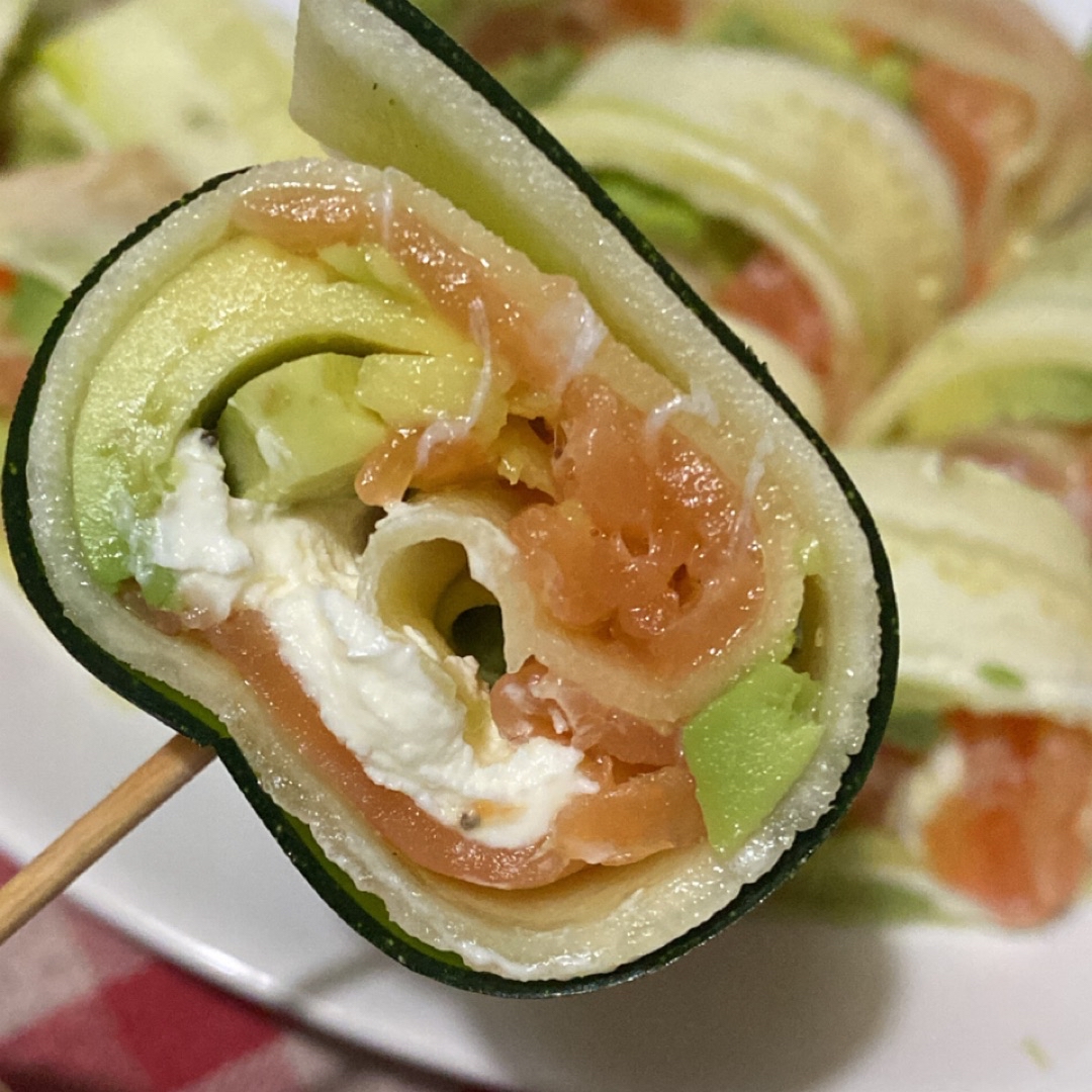 Sushi de calabacín Sushi de calabacín