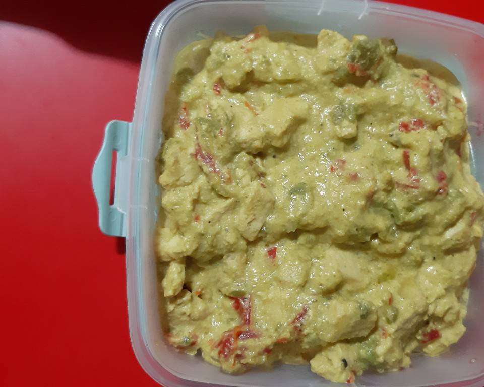 Pollo al curry con verduras Pollo al curry con verduras