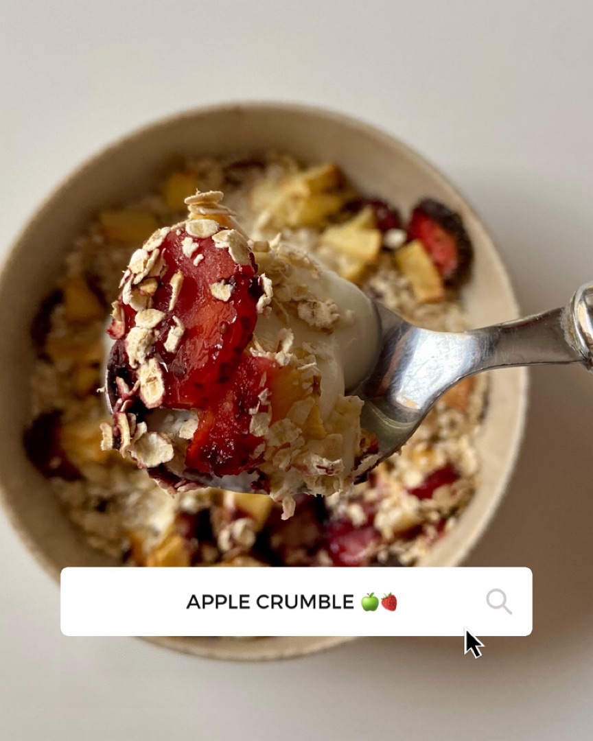 Apple crumble 