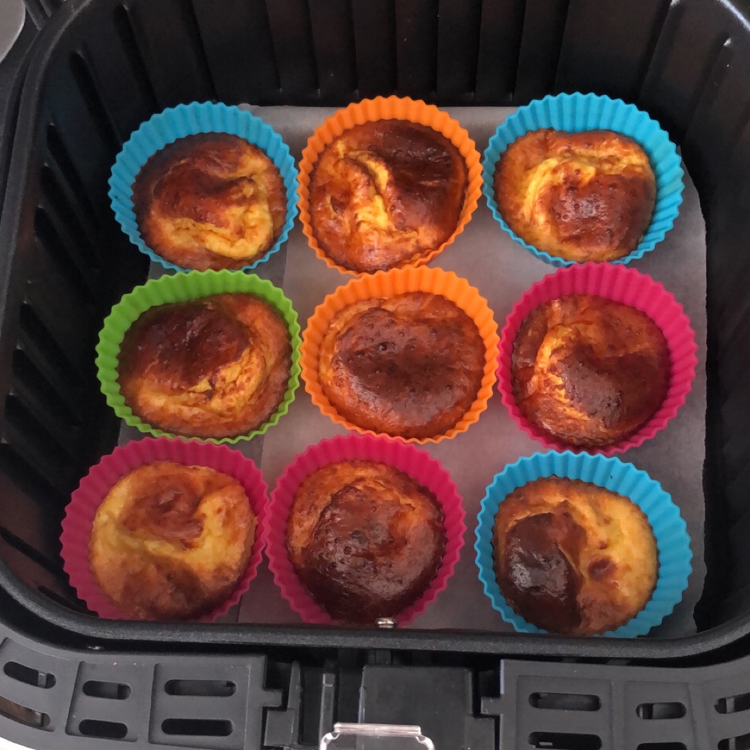 Magdalenas de naranja en air fryer