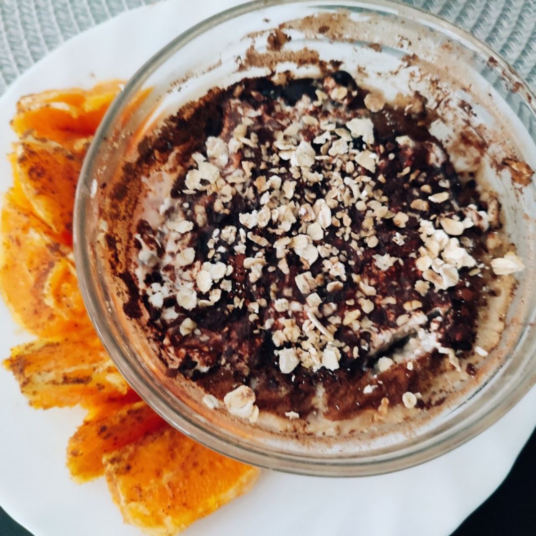 Tiramisú de avena Tiramisú de avena