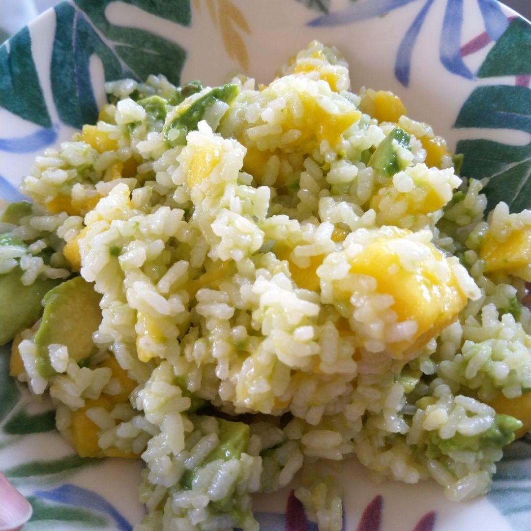 Ensalada de arroz con mango y aguacate Ensalada de arroz con mango y aguacate