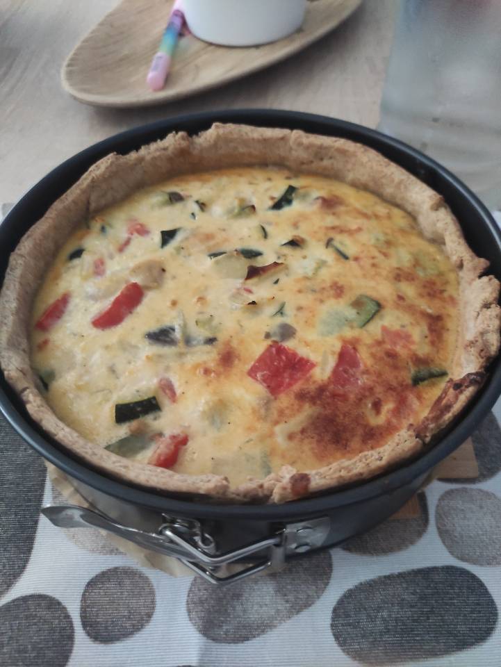 Quiché de setas y calabacín Quiché de setas y calabacín