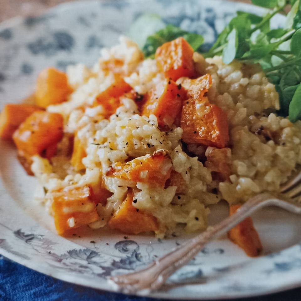 Risotto de calabaza y gorgonzola 