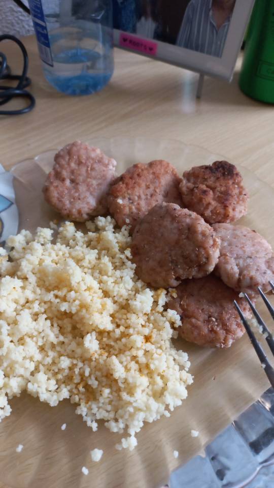 Filetes de pollo con cuscus Filetes de pollo con cuscus