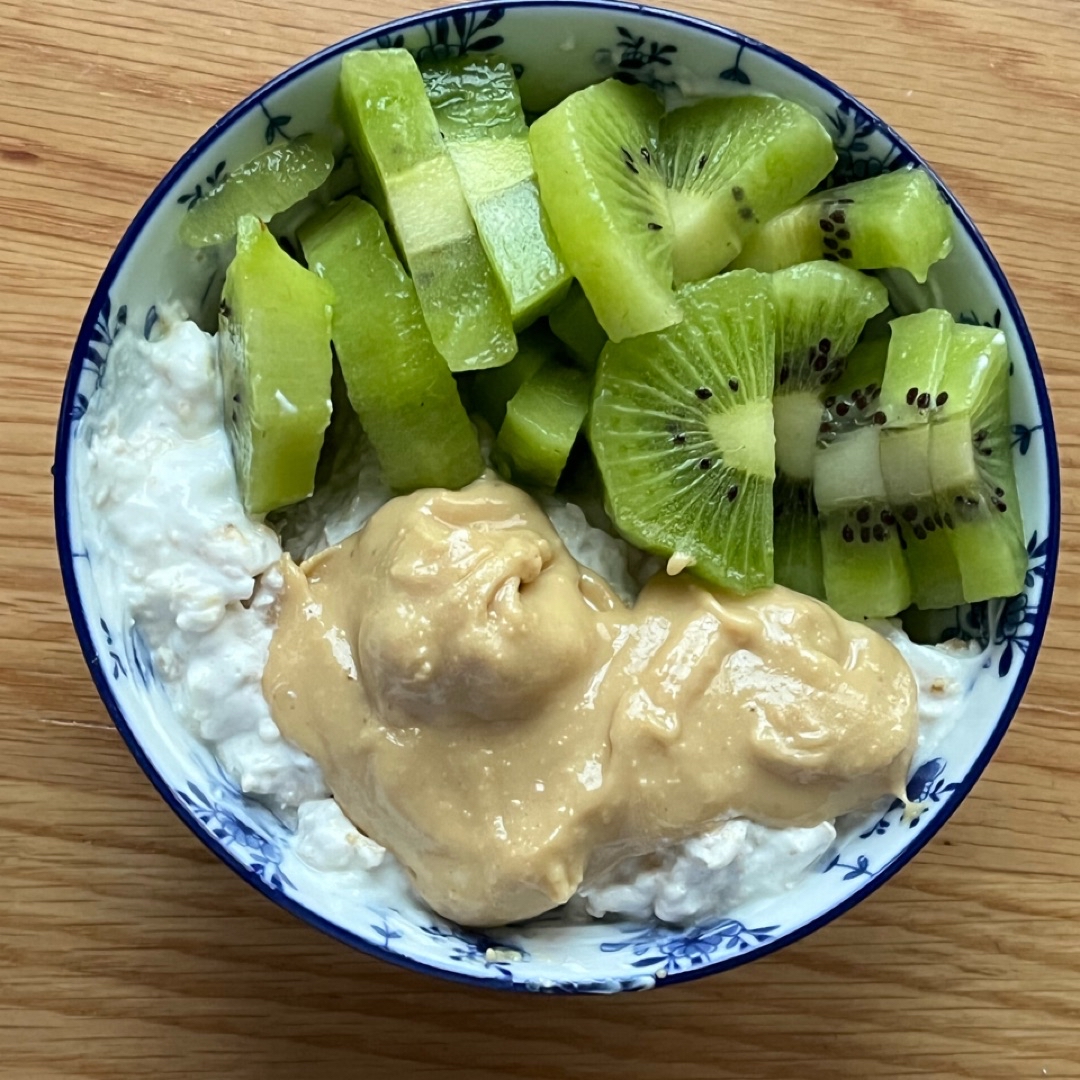 pudding de avena y kiwi🥝 