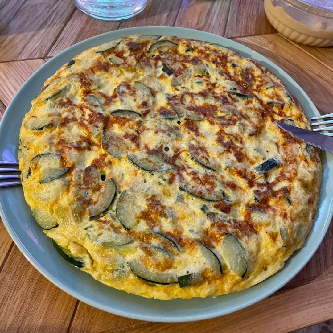 Tortilla de calabacín Tortilla de calabacín