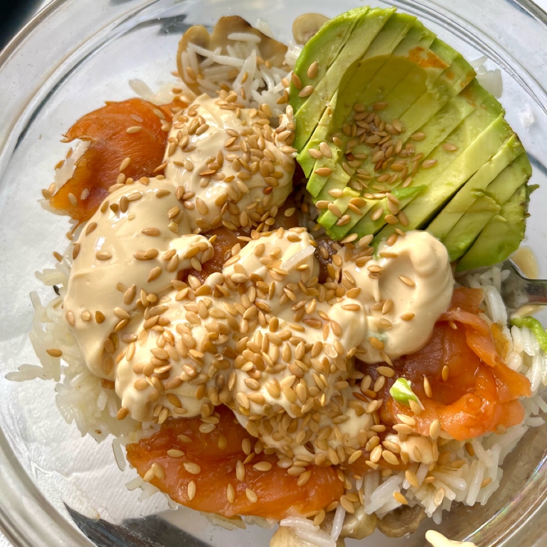 Poke de salmon Poke de salmon