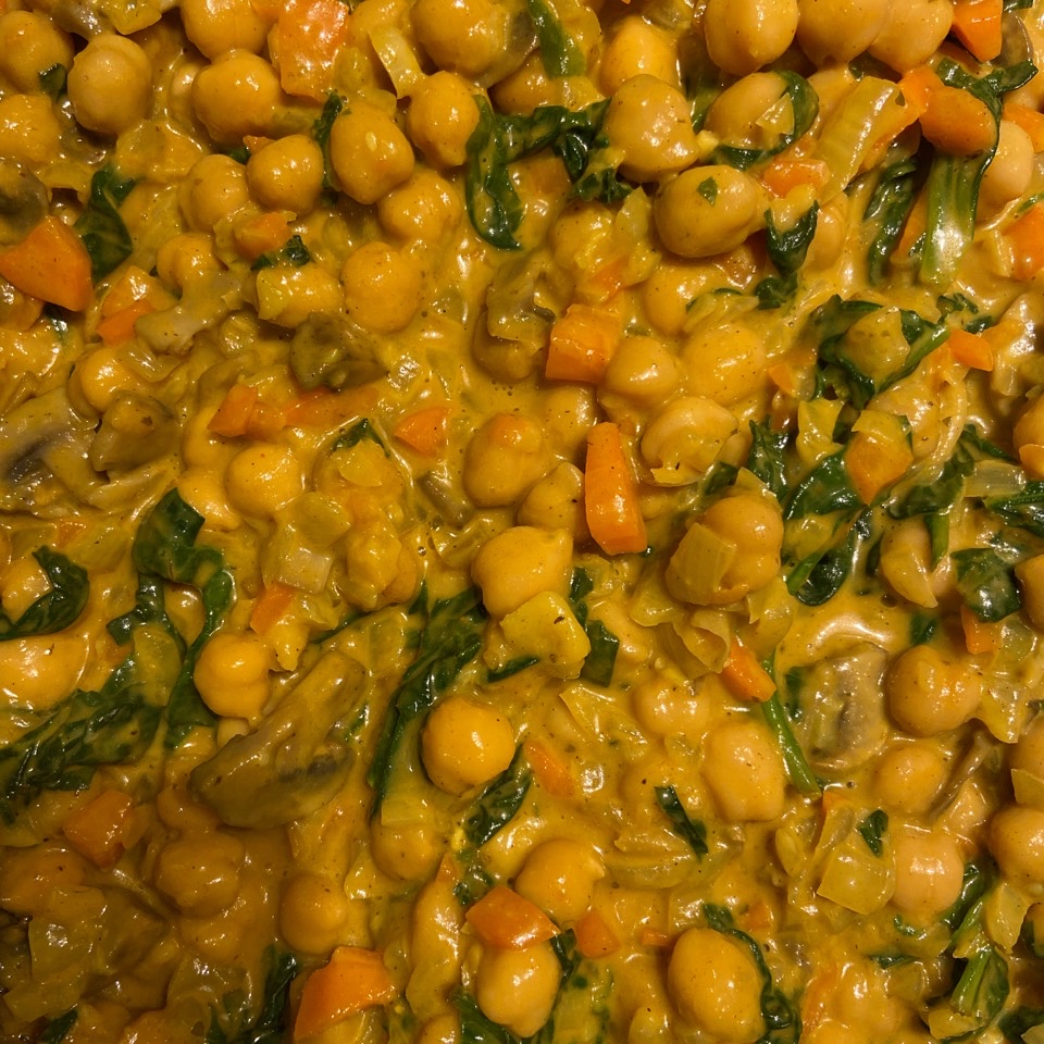 Curry de garbanzos 