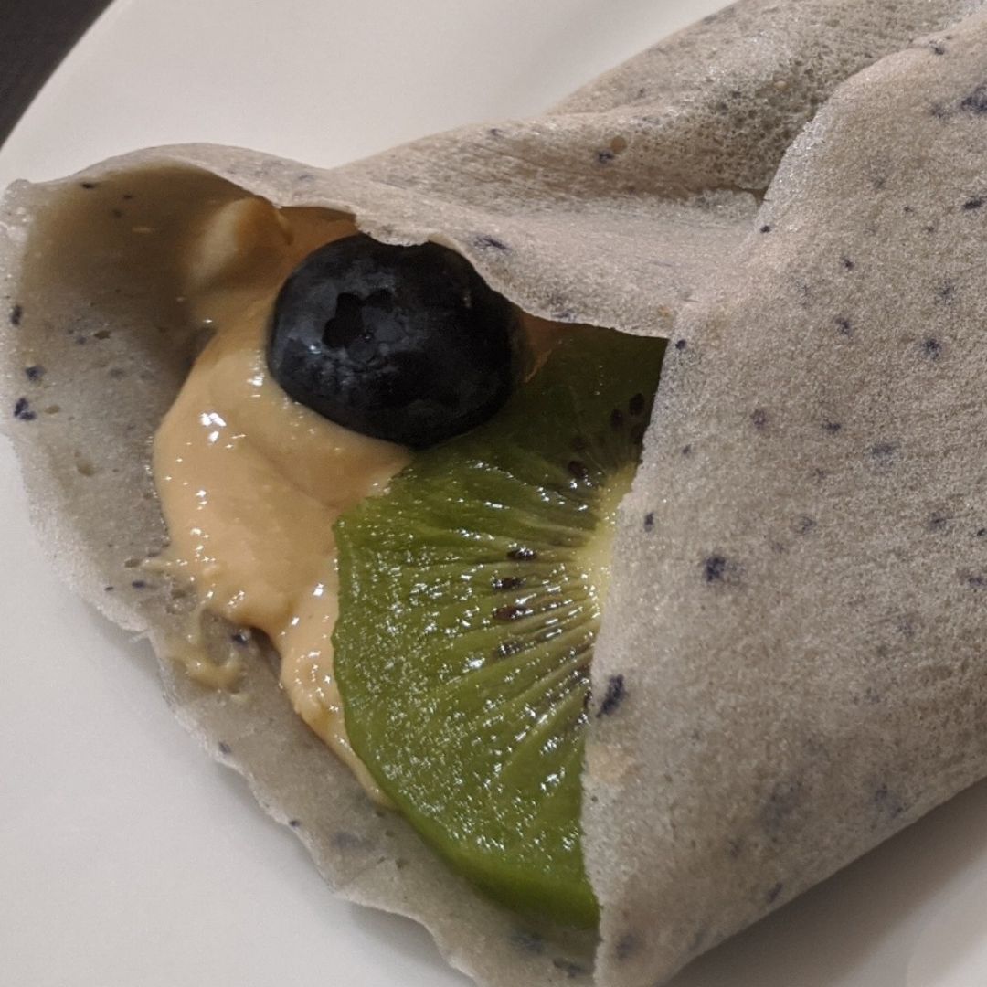 Crepes de arándanos Crepes de arándanos