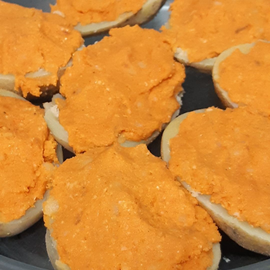 Patatas rellenas de sobrasada Paso 3 Patatas rellenas de sobrasada Paso 3