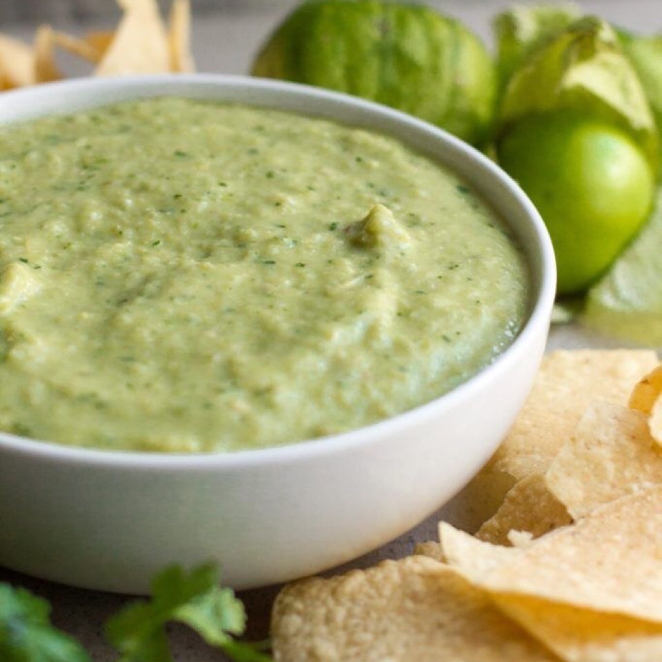 Salsa verde tipo guacamole Salsa verde tipo guacamole