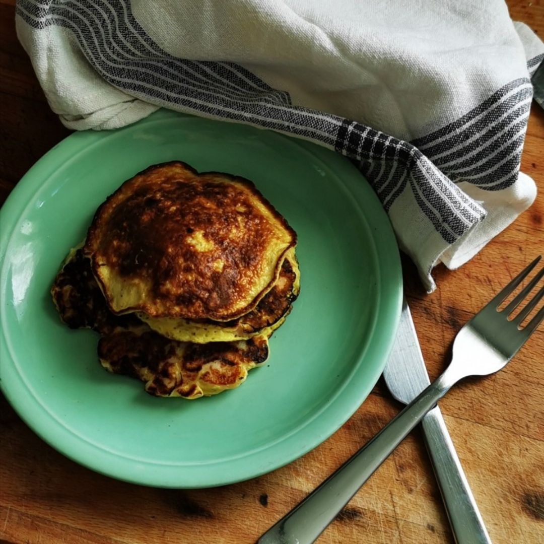 Panqueques de salmón y queso de cabra Panqueques de salmón y queso de cabra