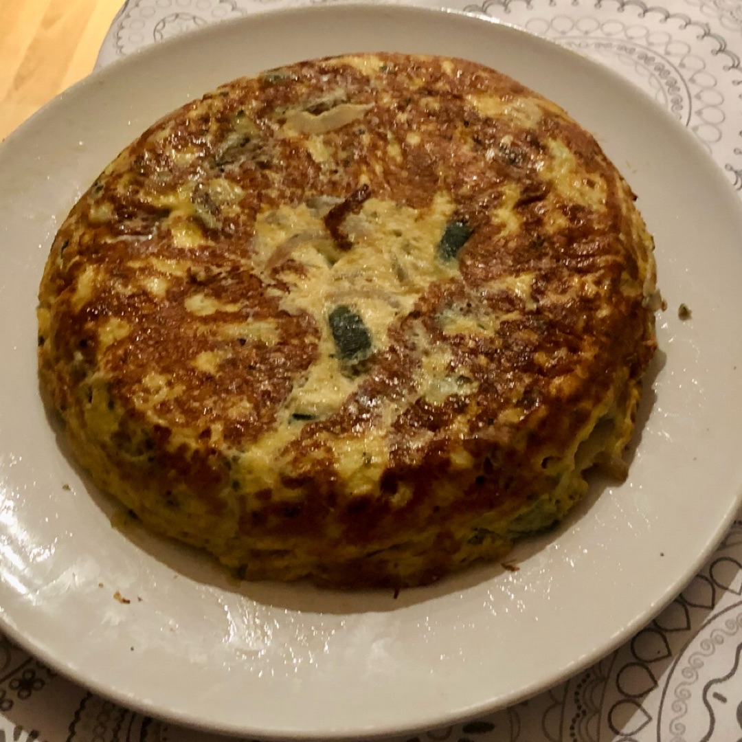 Tortilla de calabacín Tortilla de calabacín