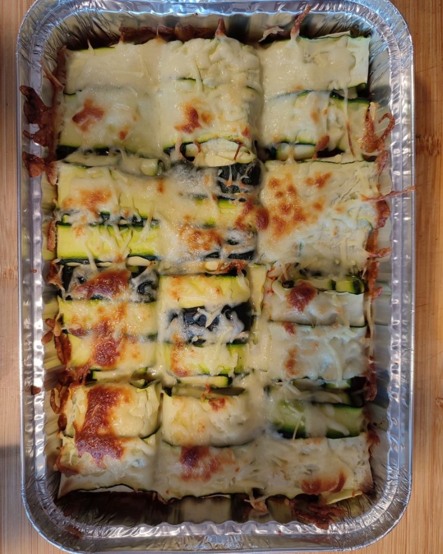 Raviolis de calabacín con salmón y champiñones Paso 4 Raviolis de calabacín con salmón y champiñones Paso 4