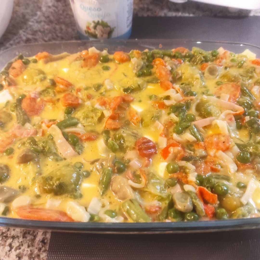 Pastel gratinado de verduras (Quiche) Paso 0 Pastel gratinado de verduras (Quiche) Paso 0
