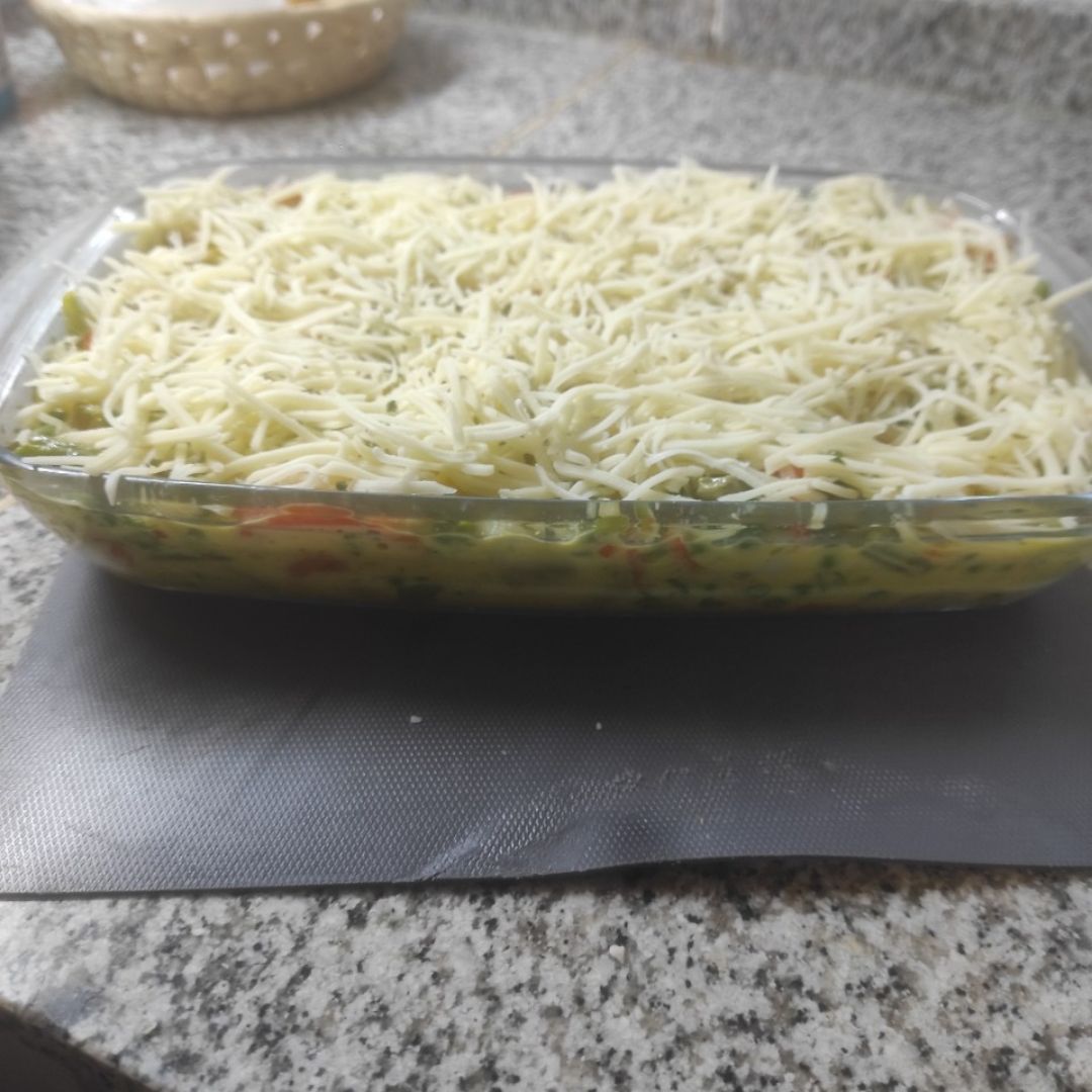 Pastel gratinado de verduras (Quiche) Paso 1 Pastel gratinado de verduras (Quiche) Paso 1