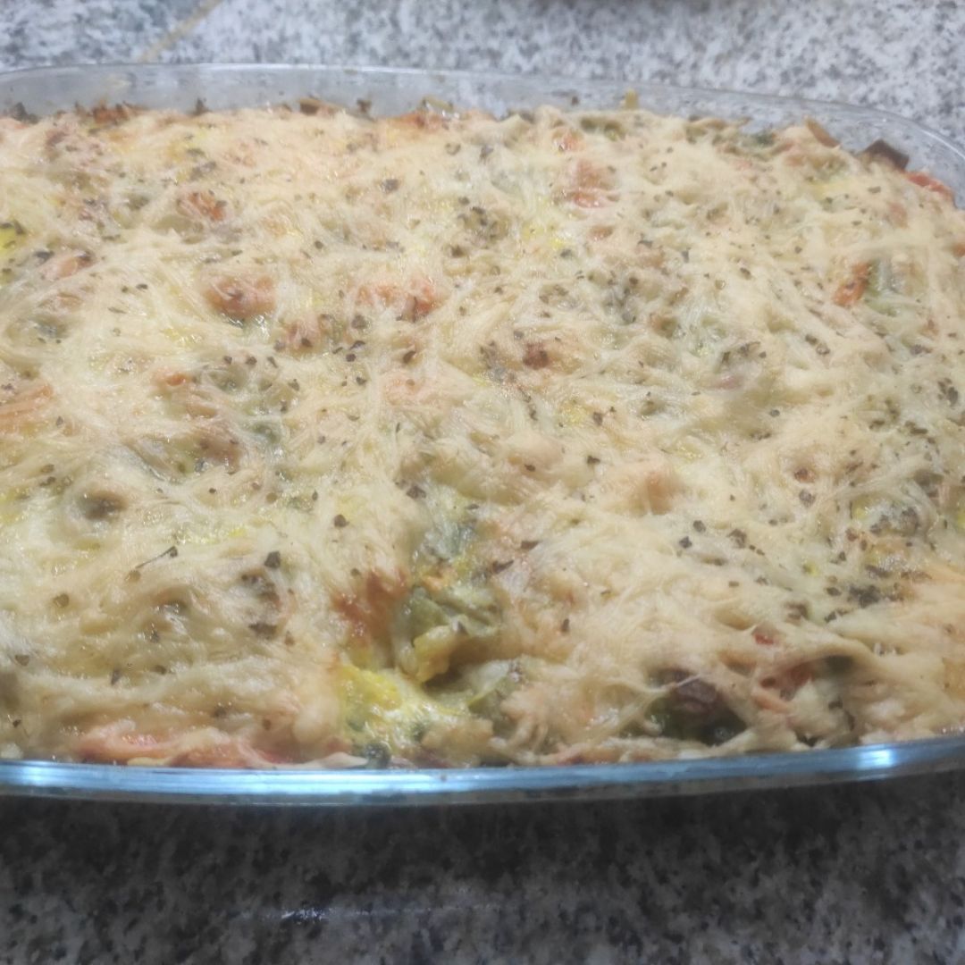 Pastel gratinado de verduras (Quiche) Paso 2 Pastel gratinado de verduras (Quiche) Paso 2