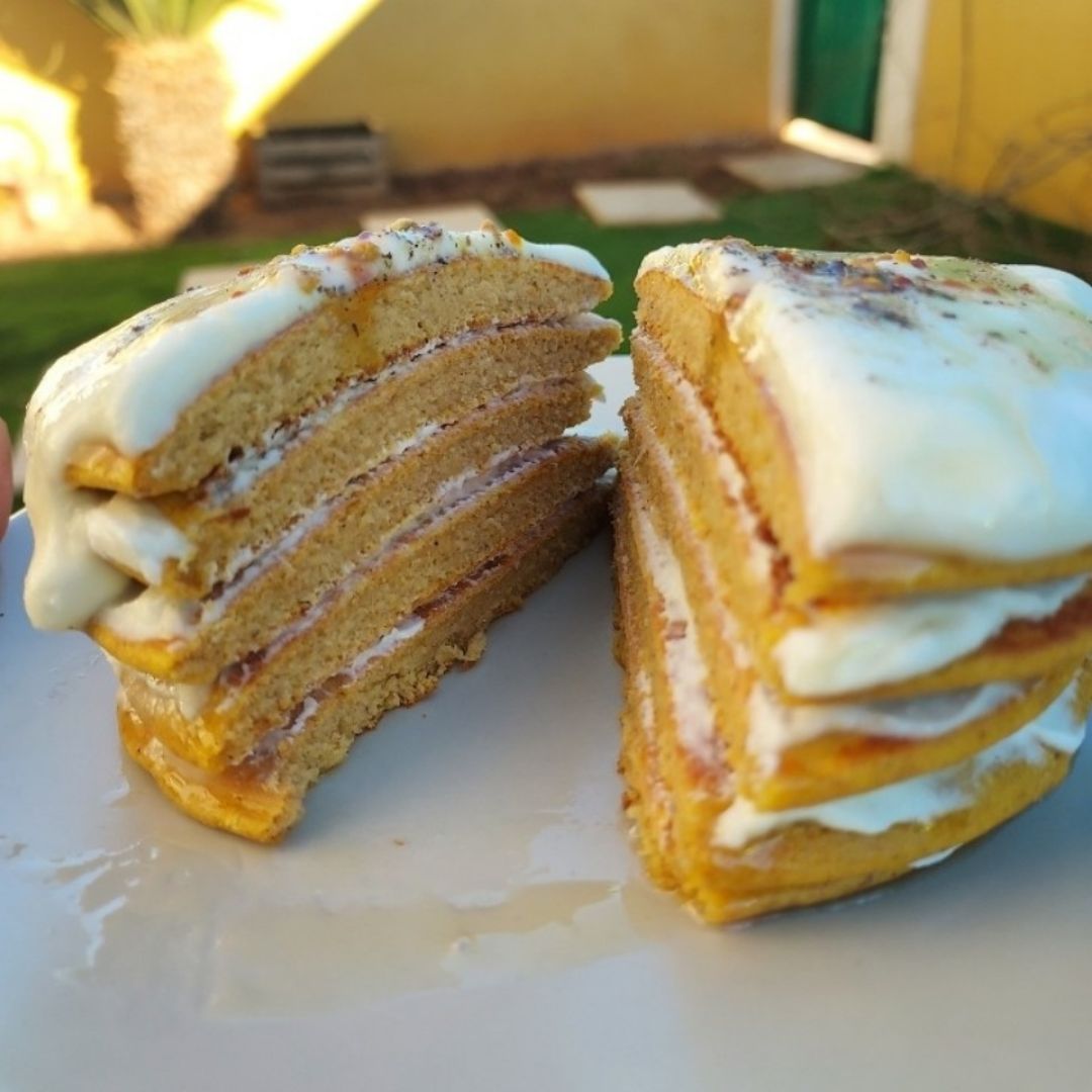 🥞PANCAKES DE CALABAZA Y AVENA🥞 Paso 3 🥞PANCAKES DE CALABAZA Y AVENA🥞 Paso 3