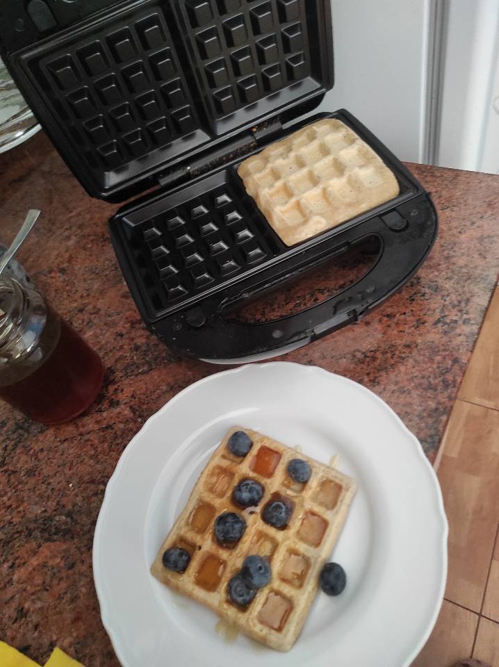 Gofre saludable! 😊🧇 Hi gofre! 😆