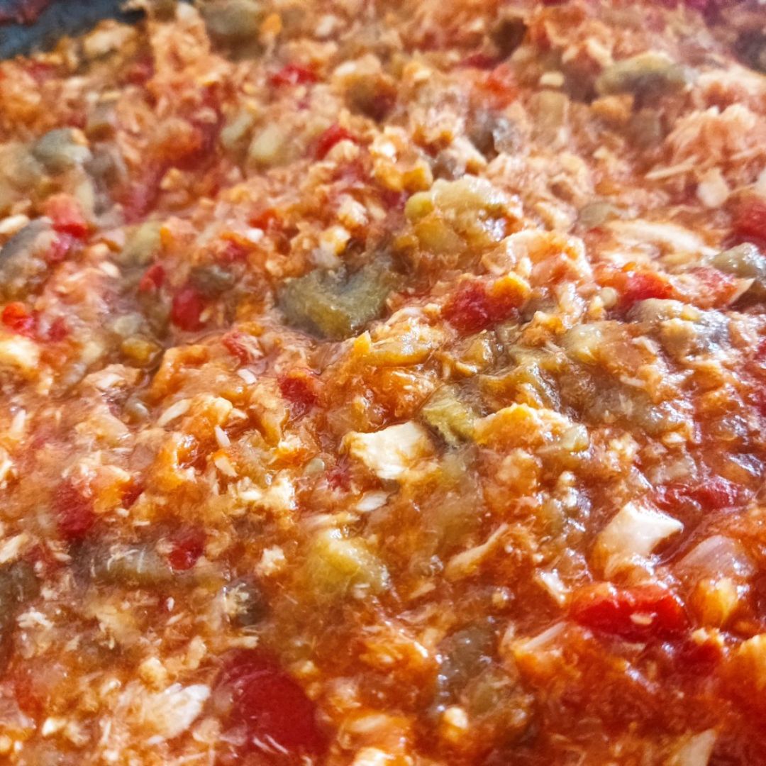 Berenjenas rellenas de atún 🍆🫒🐟 Paso 2
