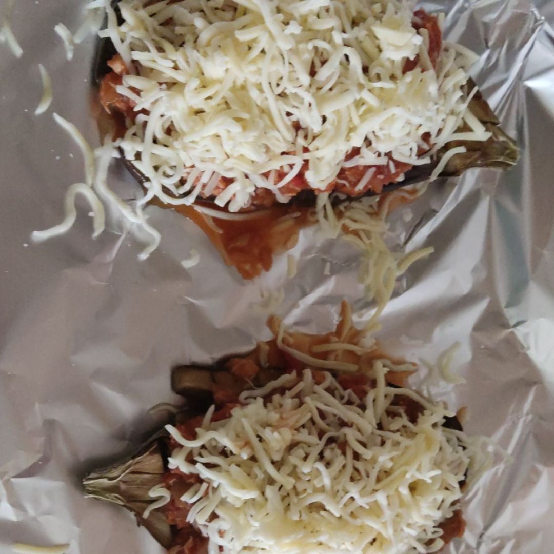 Berenjenas rellenas de atún 🍆🫒🐟 Paso 3
