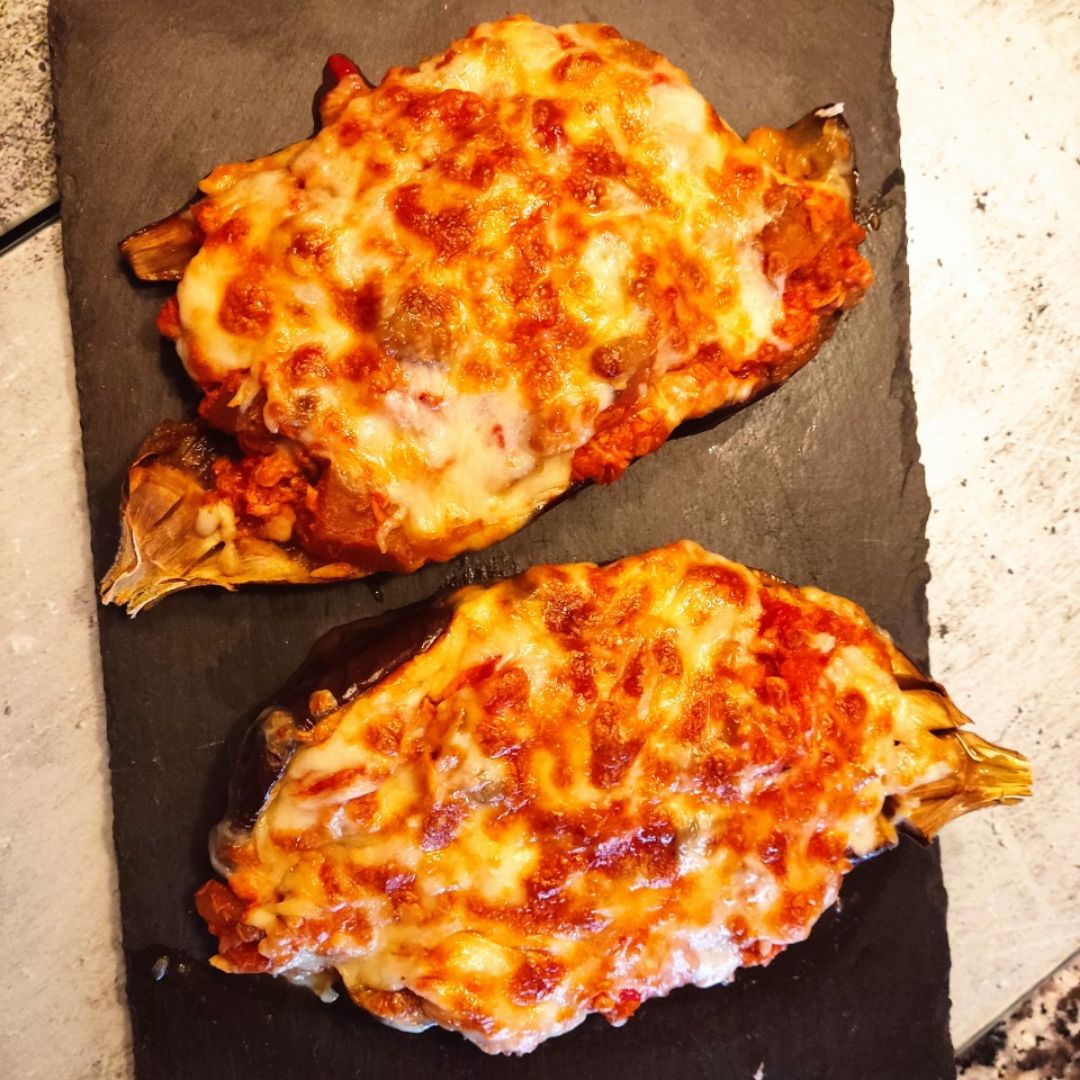 Berenjenas rellenas de atún 🍆🫒🐟 Paso 4