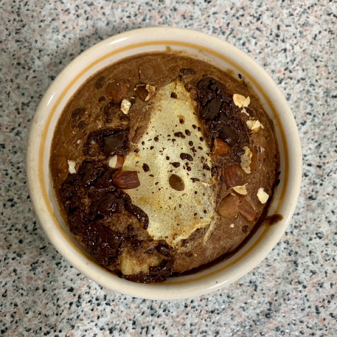 Avena horneada choco-pera 🍐 