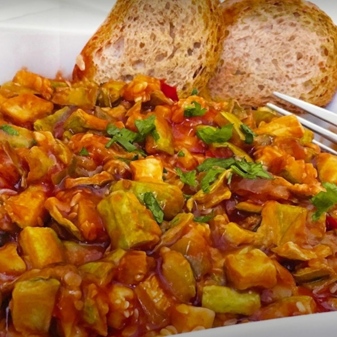 Fritada de calabacin y tomate Fritada de calabacin y tomate