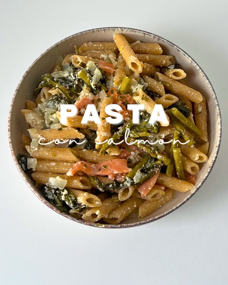 Pasta con salmón ahumado Pasta con salmón ahumado