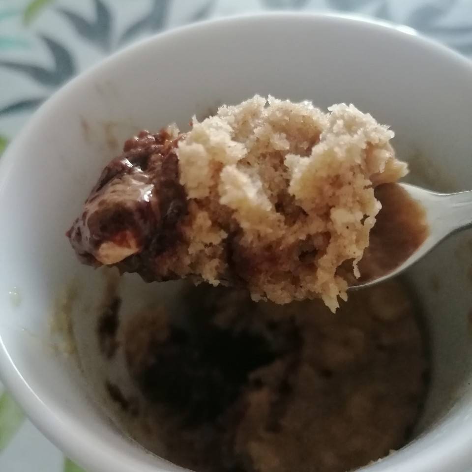 Mug cake plátano y avena Mug cake plátano y avena