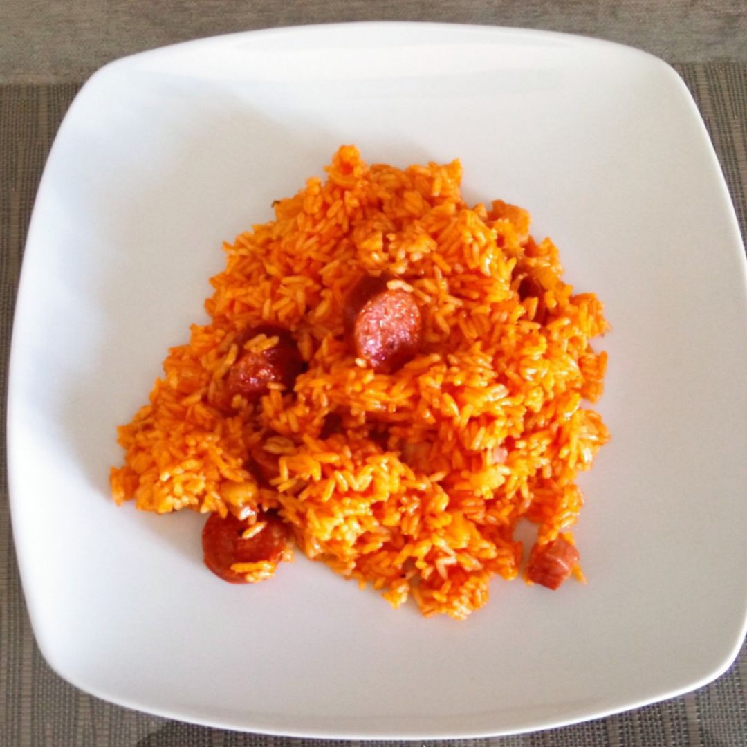 Arroz con chorizo y bacon Arroz con chorizo y bacon