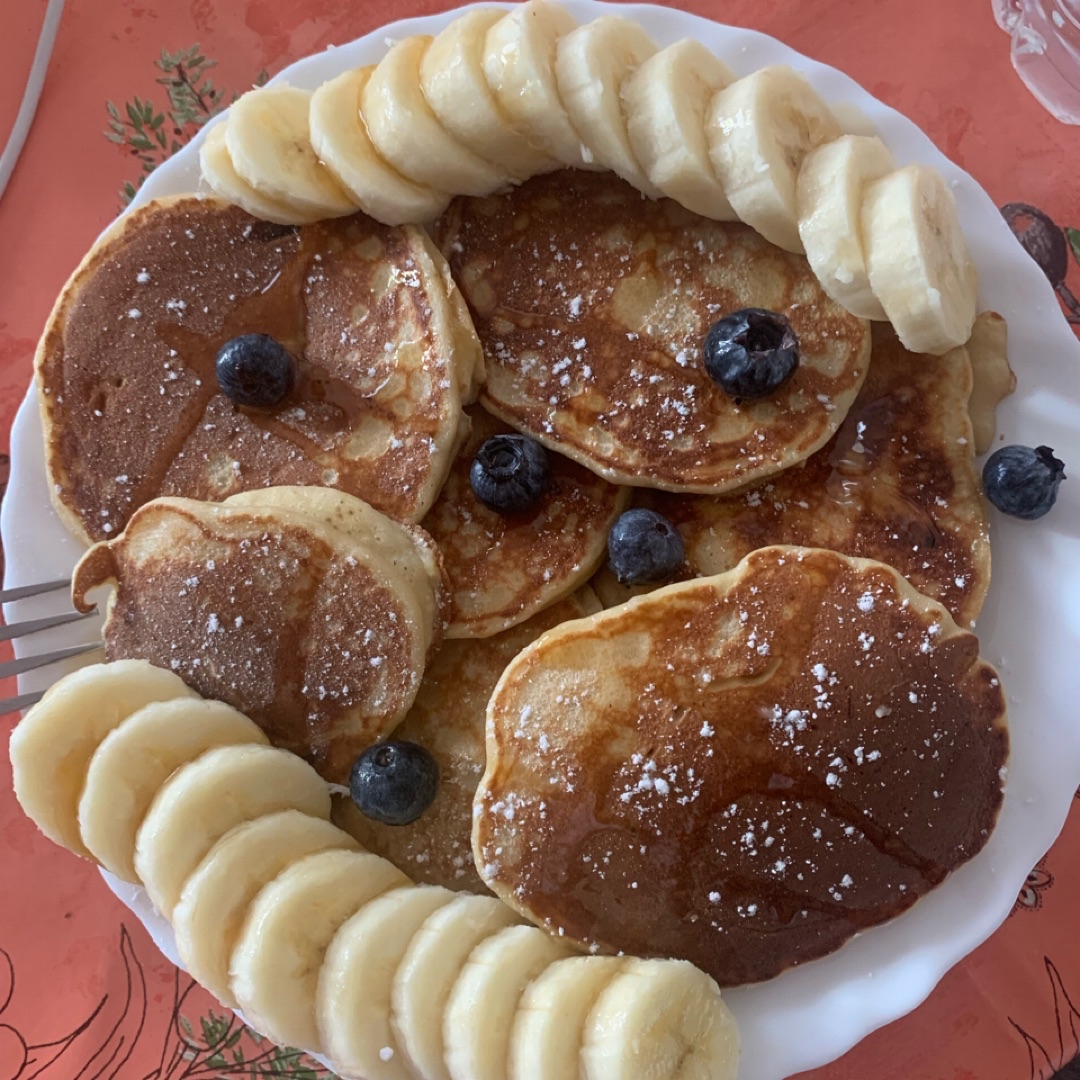 Pancakes de platano Pancakes de platano