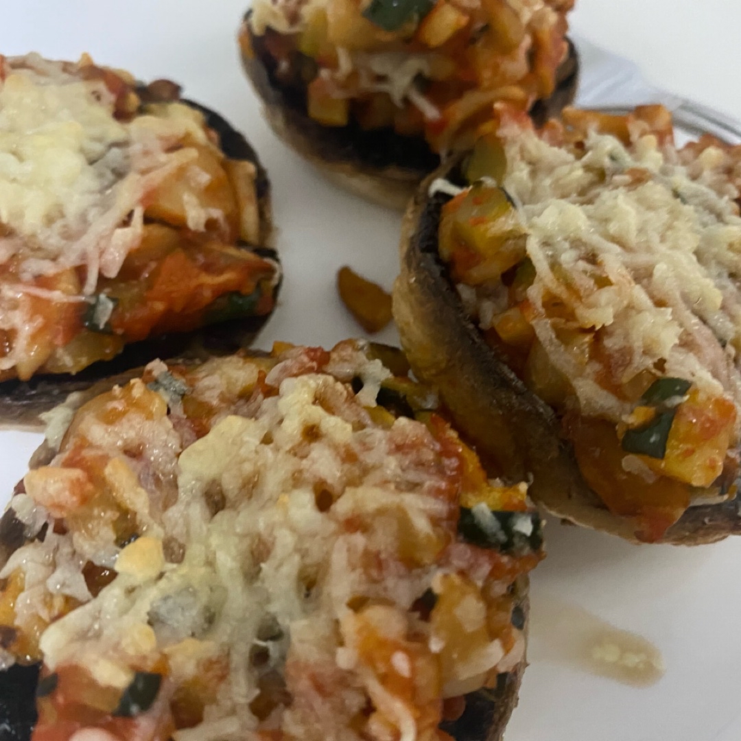 Champis rellenos de verdurita Paso 3 Champis rellenos de verdurita Paso 3