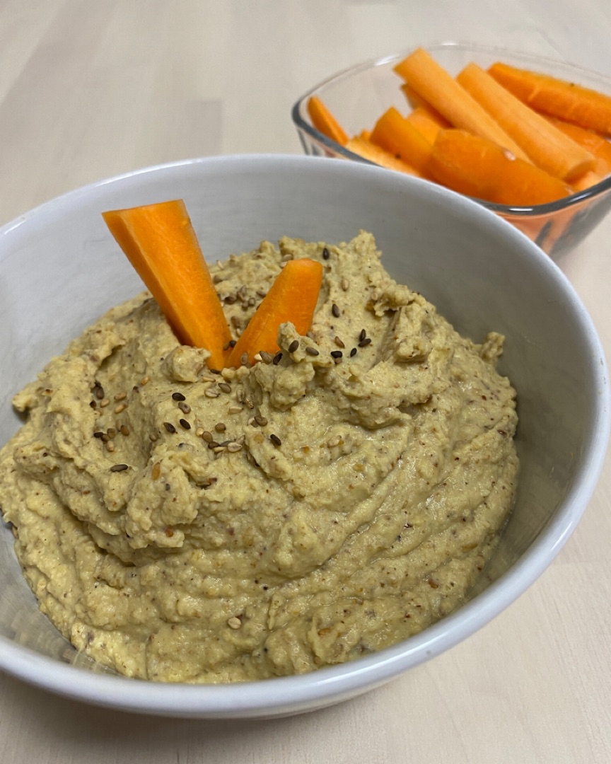 Hummus con zanahoria Hummus con zanahoria