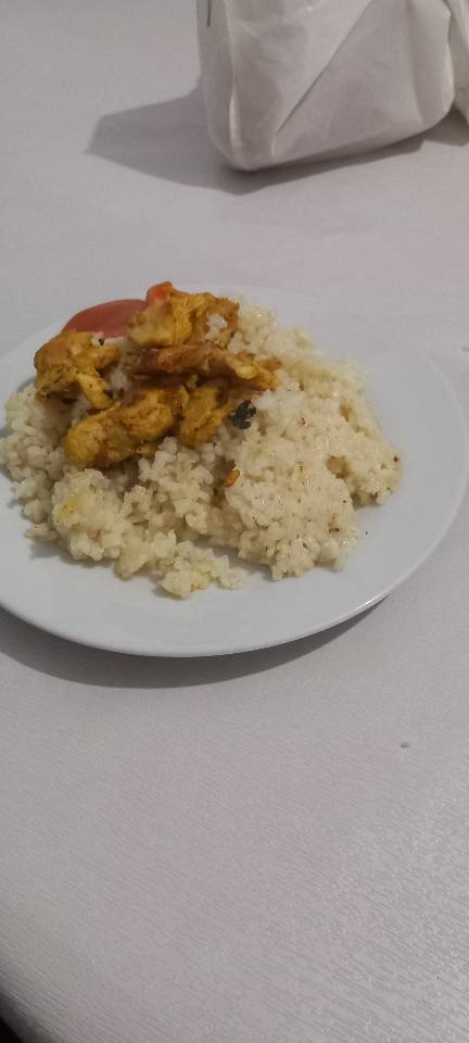Arroz con pechuga de pollo 