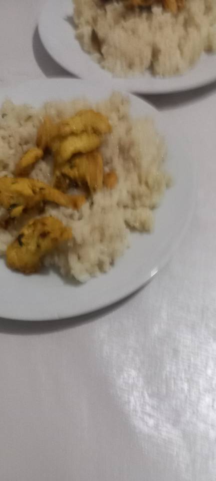 Arroz con pechuga de pollo 