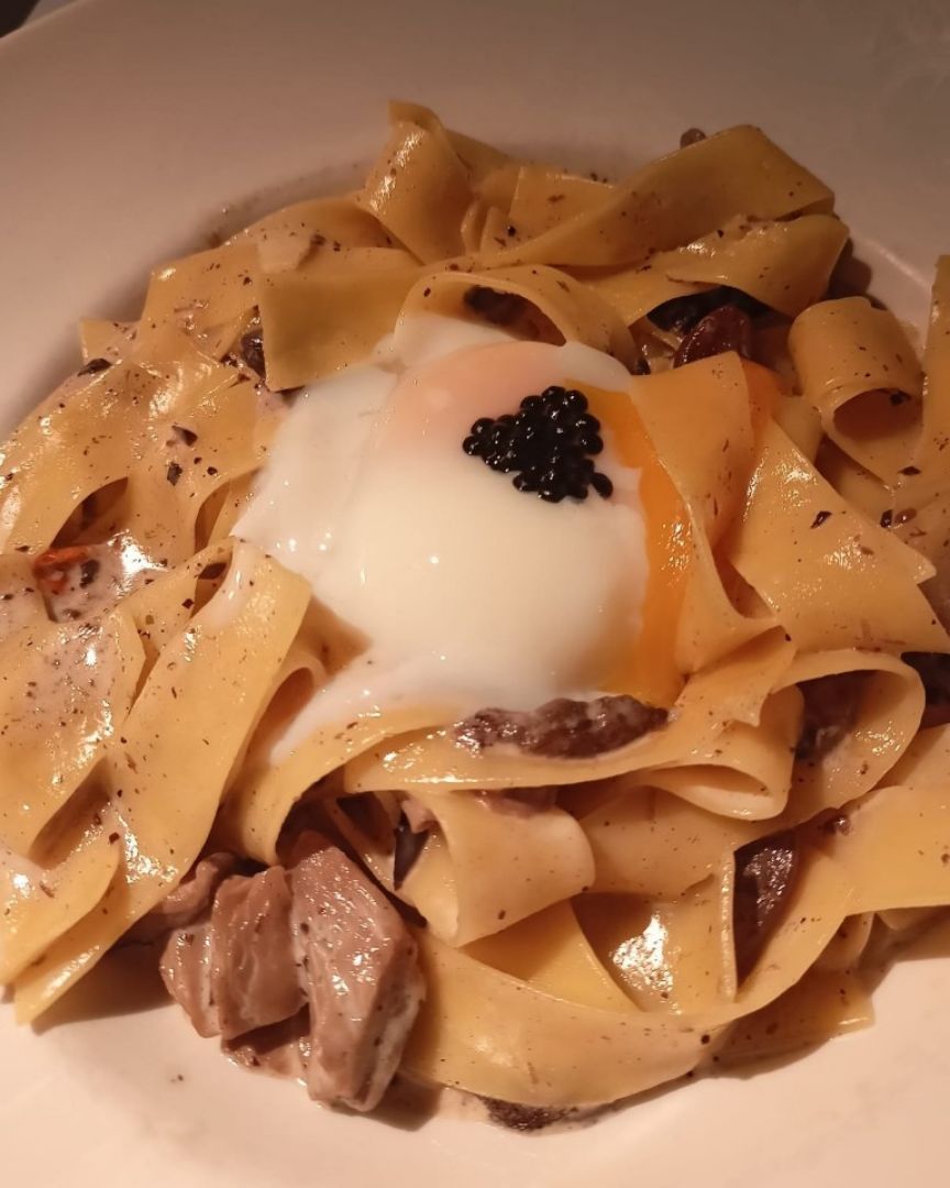 Tagliatelle de setas trufados Tagliatelle de setas trufados