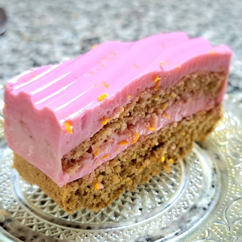 Tarta Rosa realfooder de naranja