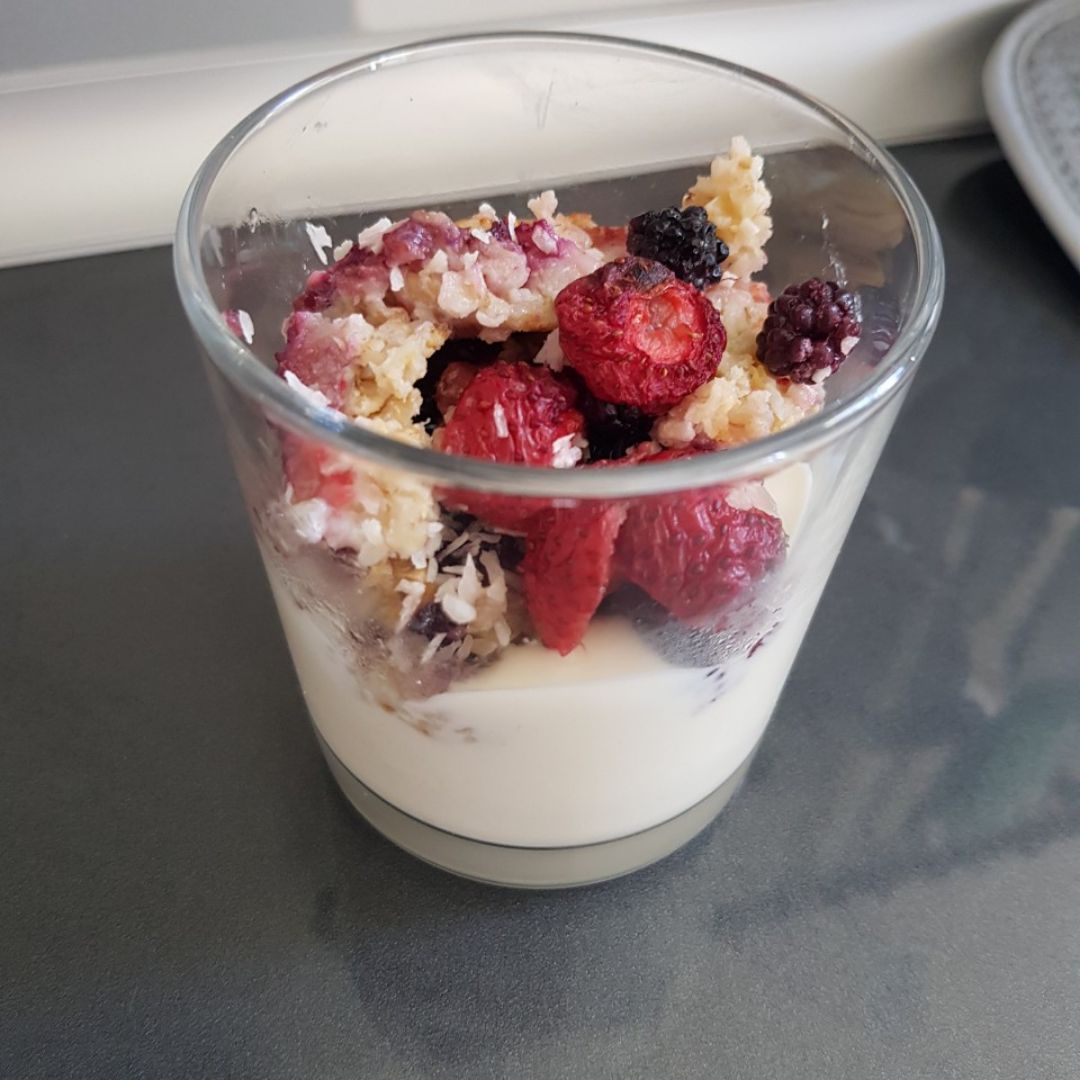 Avena al horno con frutos rojos Paso 5