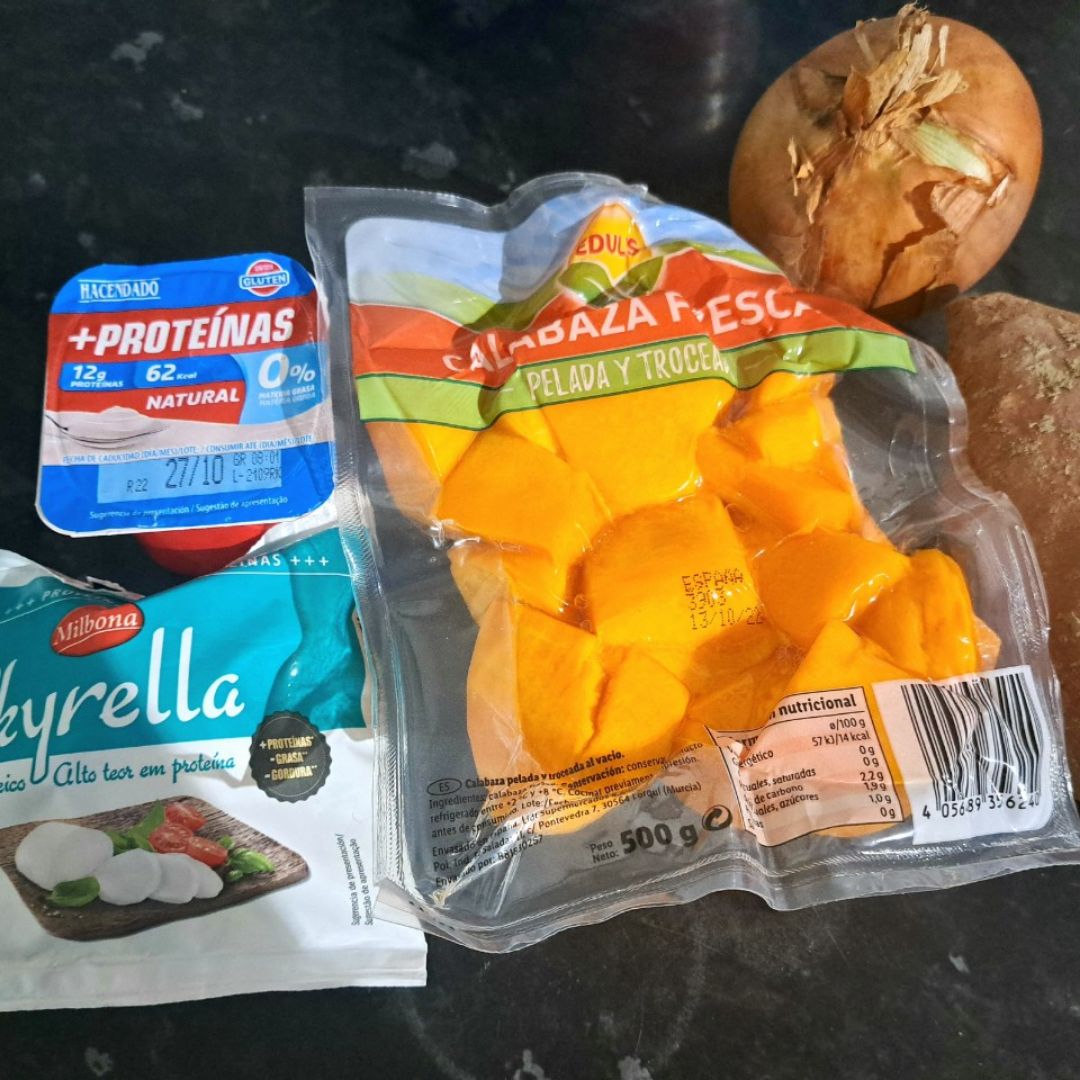 🥣Crema de calabaza 🎃 y batata 🍠  Paso 0