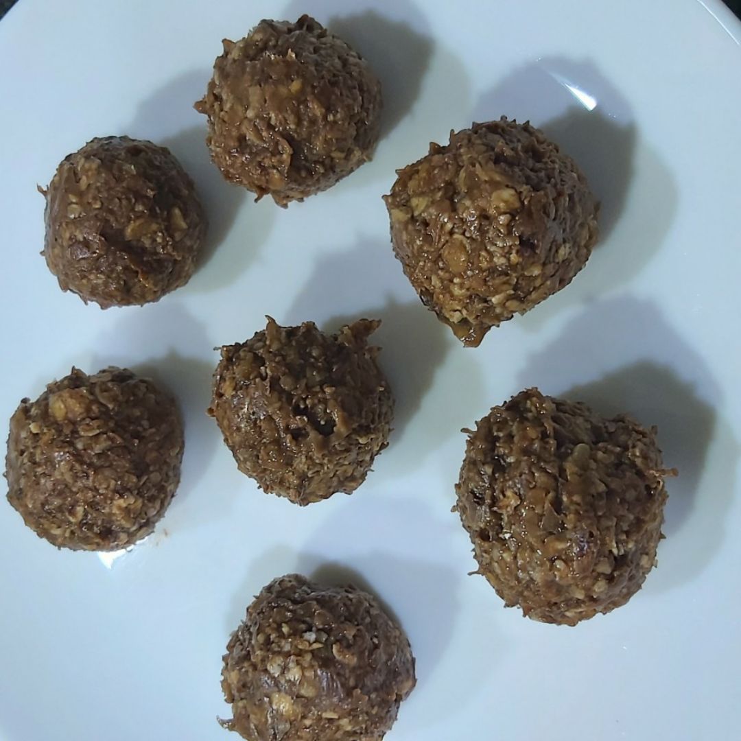 Bolitas de plátano y cacao