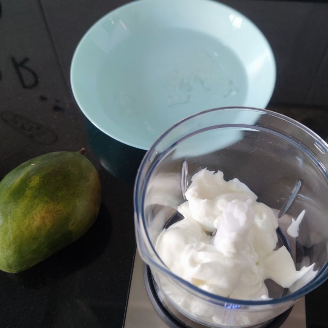 Natillas de mango fit🥭  Paso 0